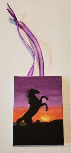 AC-05-Horse Sunseet-3x5-SOLD
