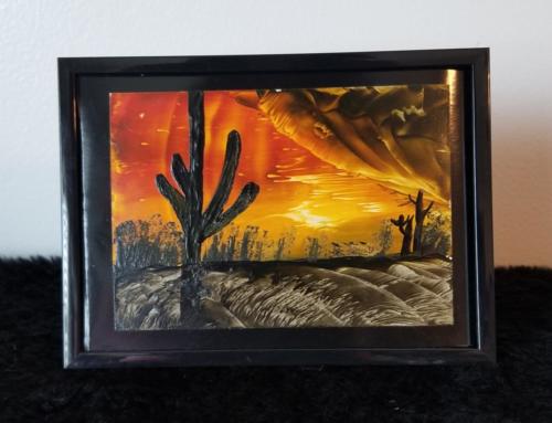 EP-012-Desert Sunset-5x7 Framed